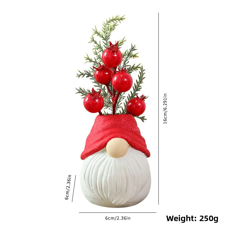 Resin Christmas Gnome Doll Santa Snowman Decoration Ornament